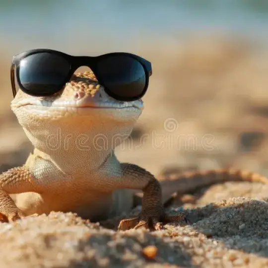 A thousand lizards in a parking lot causing havok